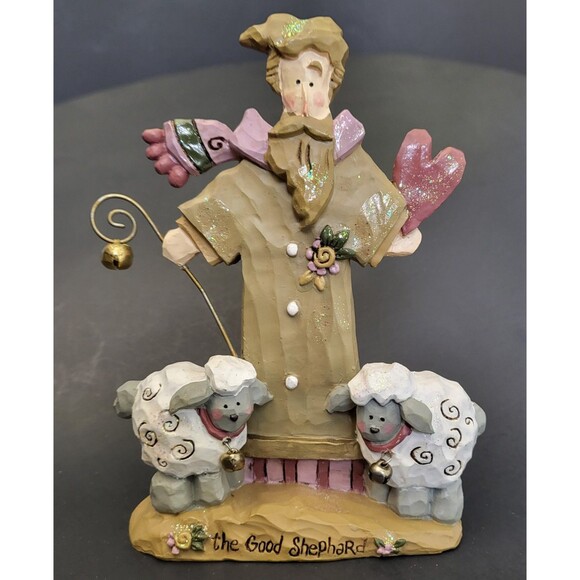 Kurt S. Adler The Good Shepherd Figurine Angel Heights No Box - Picture 1 of 11